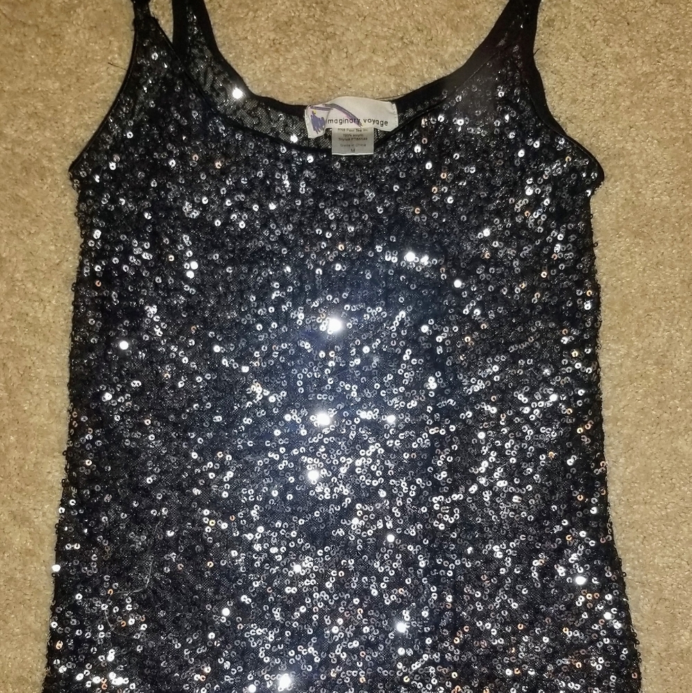 Imaginary Voyage Sequin Tanktop